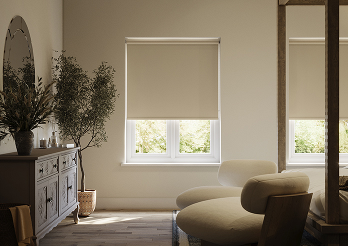 Trinity (Blackout), Riveria Sand - Roller Blind - Image 3